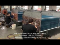 Tube fin heat exchanger welding process